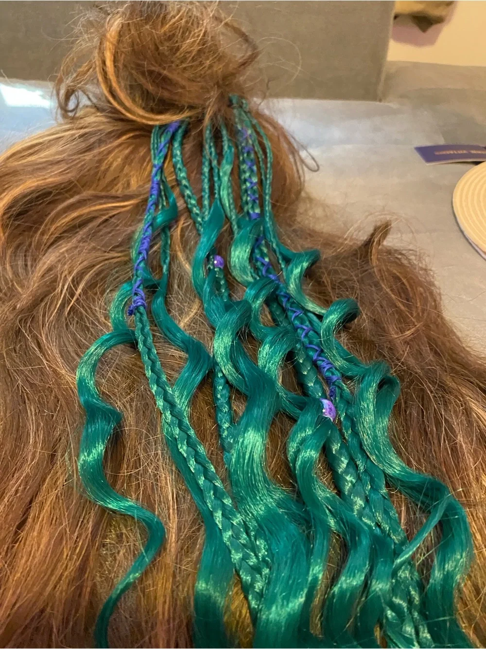 Teal Hair Extension Braids - Women Hair Accessory
